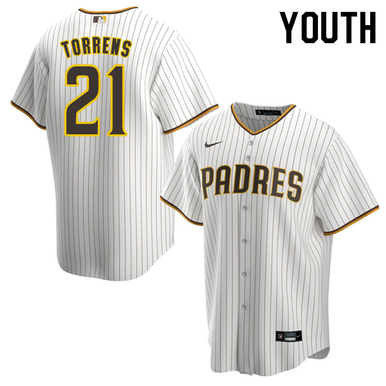 Nike Youth #21 Luis Torrens San Diego Padres Baseball Jersey Sale-White